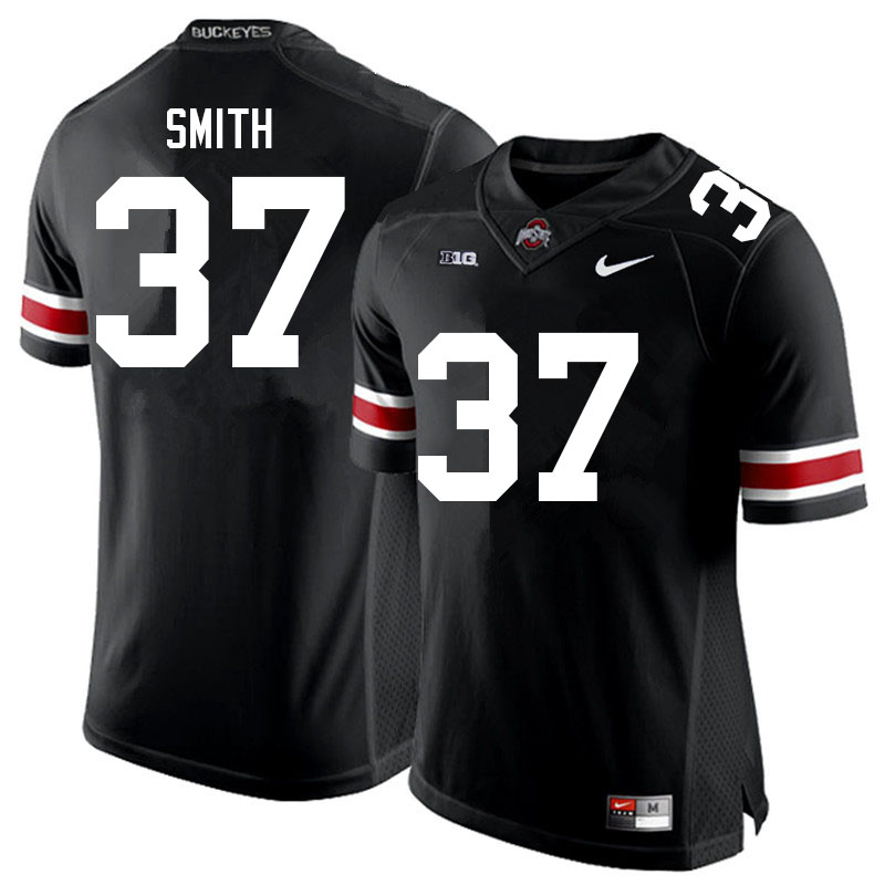 Ohio State Buckeyes #37 Garrison Smith College Football Jerseys Sale-Black